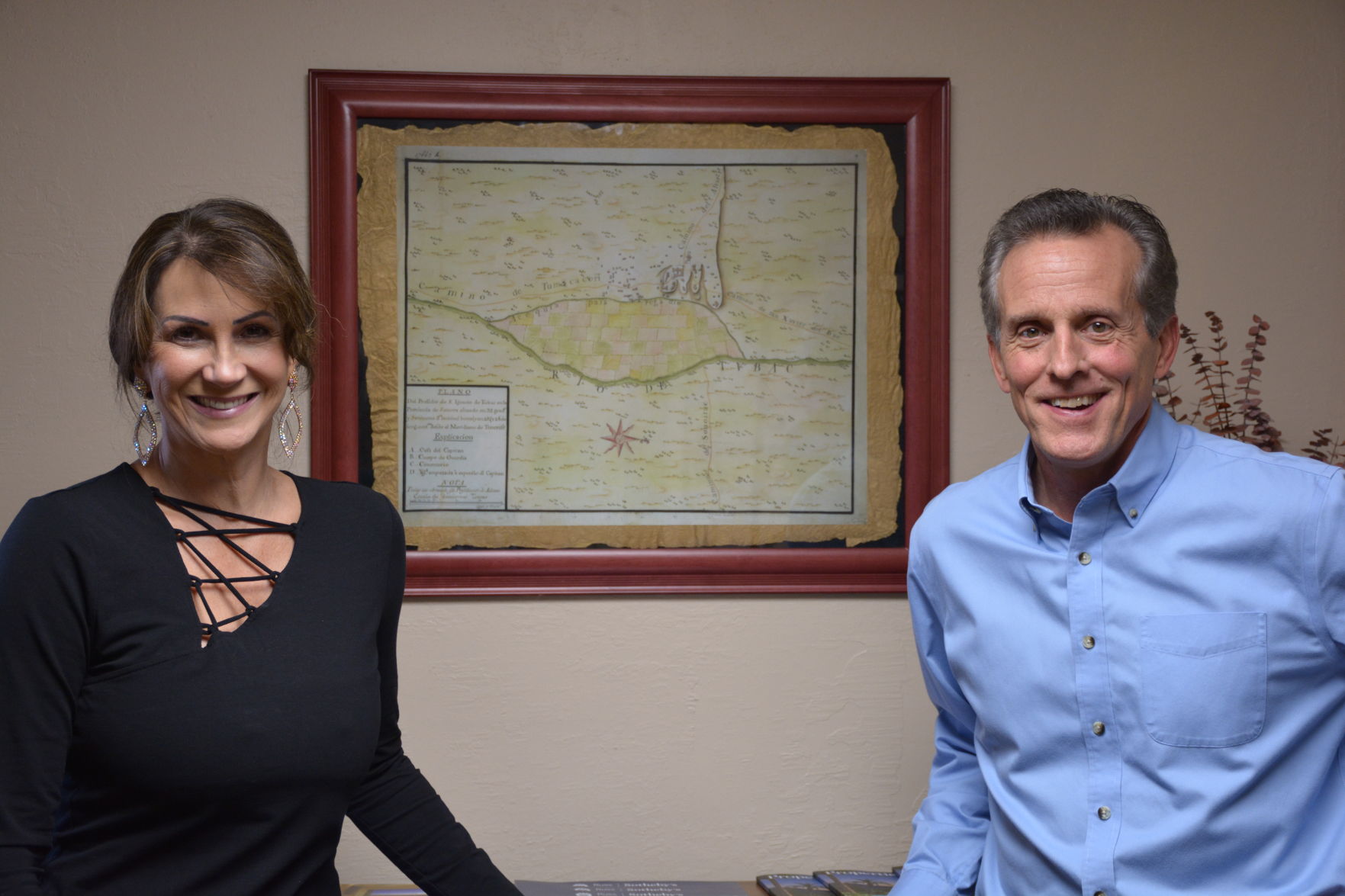 1766 Tubac map